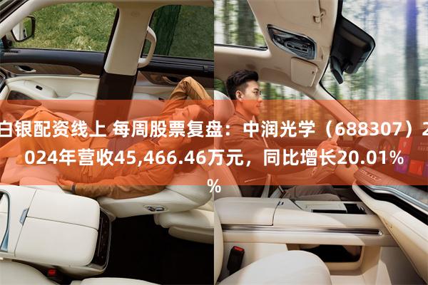 白银配资线上 每周股票复盘：中润光学（688307）2024年营收45,466.46万元，同比增长20.01%