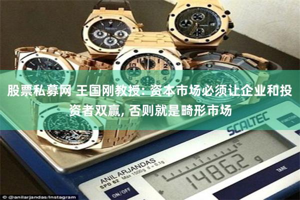 股票私募网 王国刚教授: 资本市场必须让企业和投资者双赢, 否则就是畸形市场