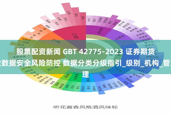 股票配资新闻 GBT 42775-2023 证券期货业数据安全风险防控 数据分类分级指引_级别_机构_管理